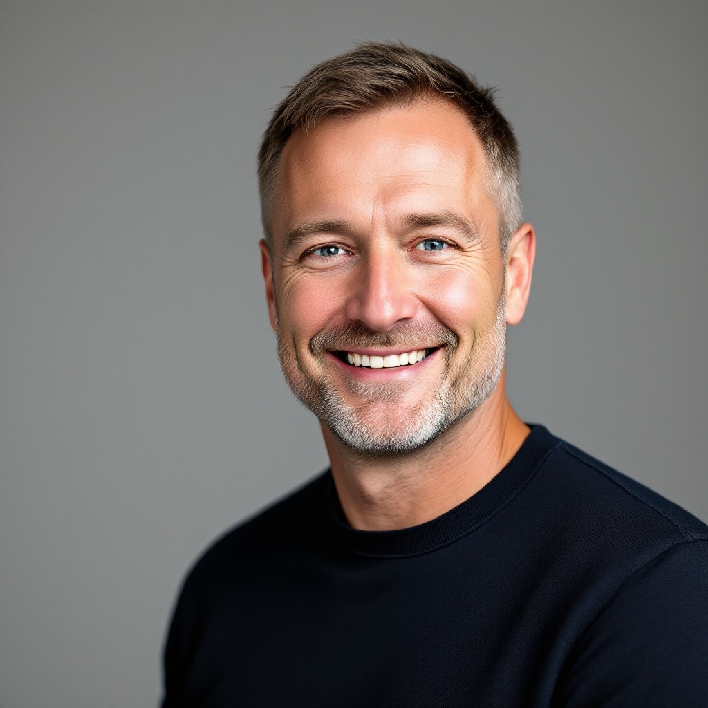 Portræt af Frederik, salgs- og marketingansvarlig hos Vinther Consulting.